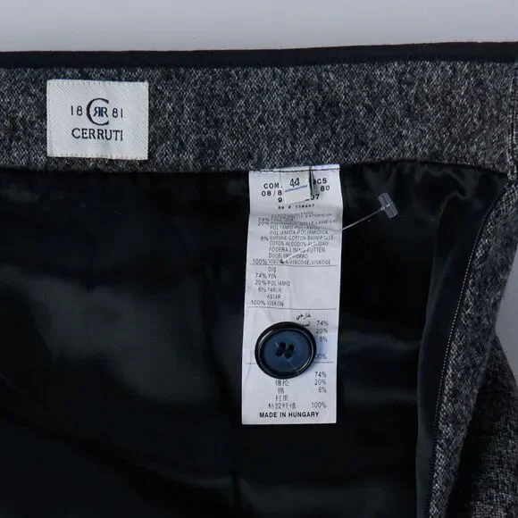 Cerruti 1881 A-Line Skirt Womens 10‎ Wool Academia Minimalist Office Siren Y2K - Picture 5 of 7